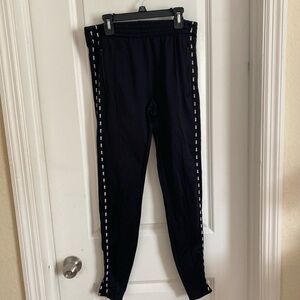 PINK Victoria's Secret Black Leggings with White Accents